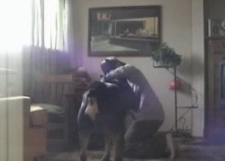 Dart Veider is trying to train his doggy